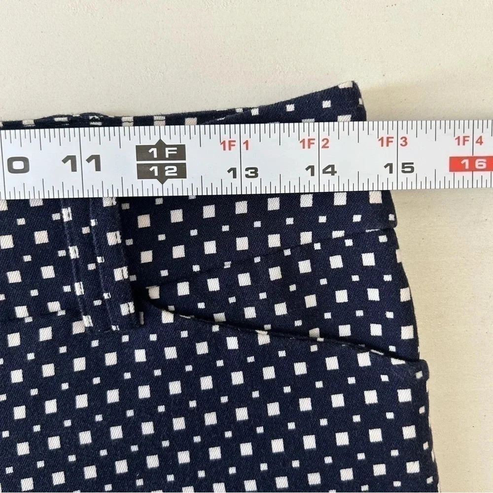 Ricki’s Blue White Cigarette Trousers Slim Ankle Cropped Pants Size 2 - Picture 11 of 16